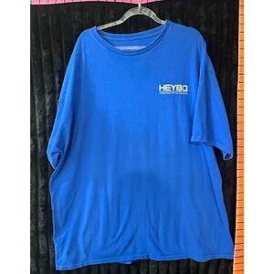 HEYBO Men’s 3XL Blue Hunting Graphic T-Shirt Deer Outdoor Tee
